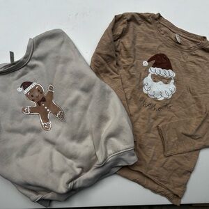 Rylee + Cru Gray Christmas Bundle 🎅🏼 🎄 Sweatshirt & Long sleeve tee combo